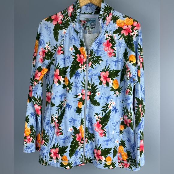 Tommy Bahama Jackets & Blazers - Tommy Bahama 30th anniversary full zip jacket tropical print